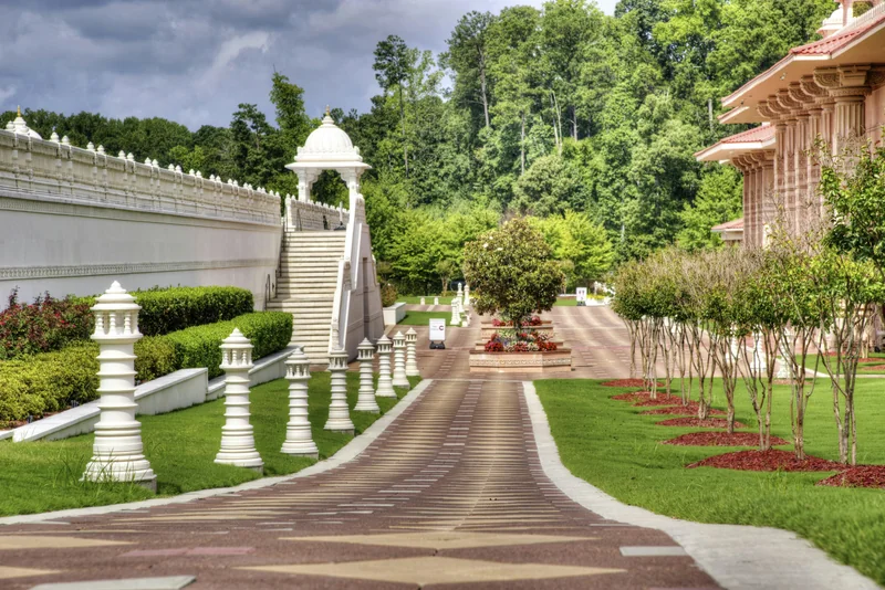 Lush home garden